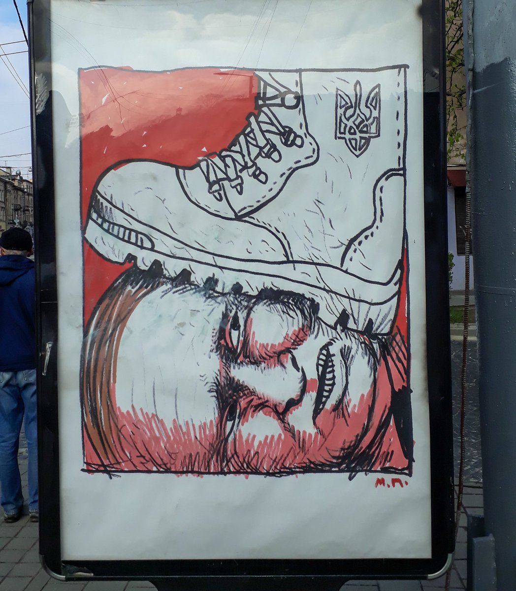 LvivJournal's tweet photo. Lviv 28/04/22. Powerful posters by unknown artists. I have seen many of these around. The mood of the people changed over the weeks, from impending doom to Victory.
#Lviv #lvivart #lvivunderattack #lvivwar #PutinWarCrimes #ukraineresists #ucraniaresiste https://t.co/DK9QLgUQhZ