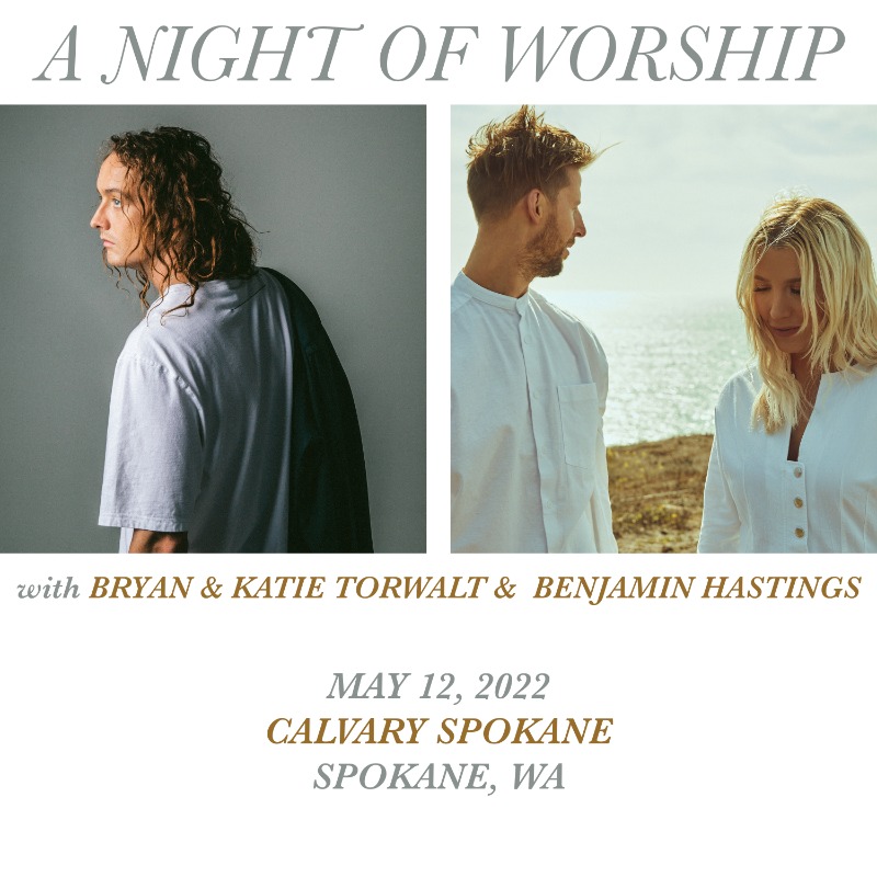 tprlive_co's tweet photo. Hey Spokane! The Night of Worship Tour with @katietorwalt, @bryantorwalt, &amp; Benjamin Hastings from UNITED will be in your city on May 12th, at Calvary Spokane! Don't miss out on this powerful night of worship + praise - tickets here >> https://t.co/pa82keuynw