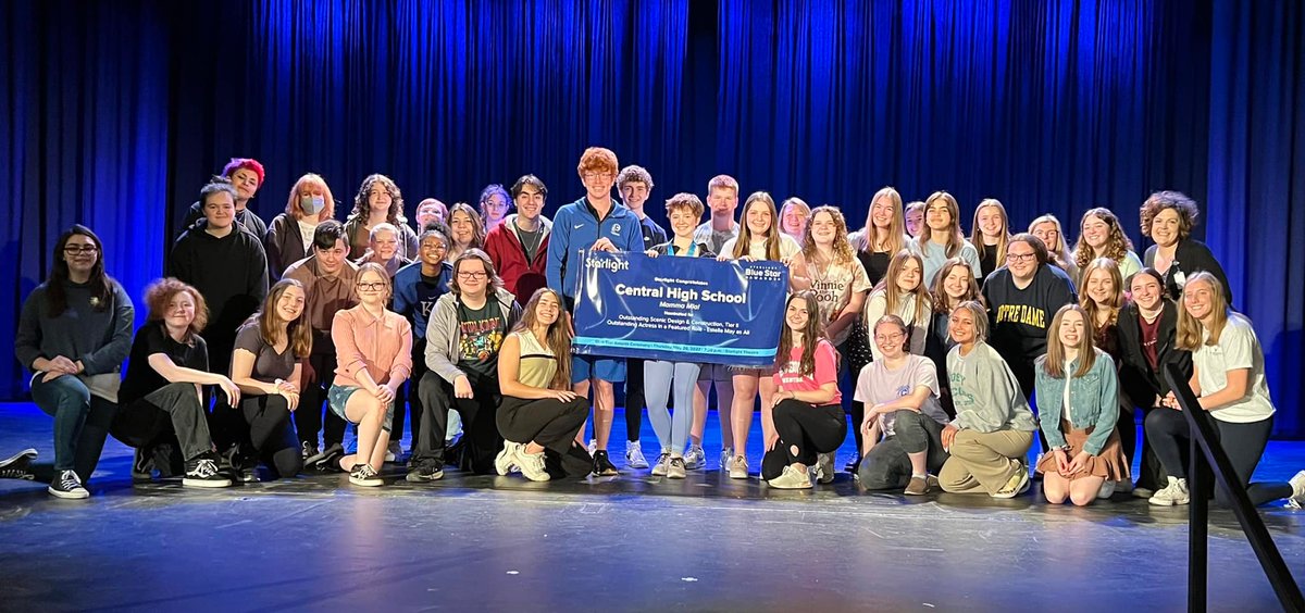 Central High School’s production of Mamma Mia! has been nominated by Starlight’s Blue Star Awards for Outstanding Scenic Design &amp; Construction and for Outstanding Actress in a Featured Role (Estelle May as Ali)!