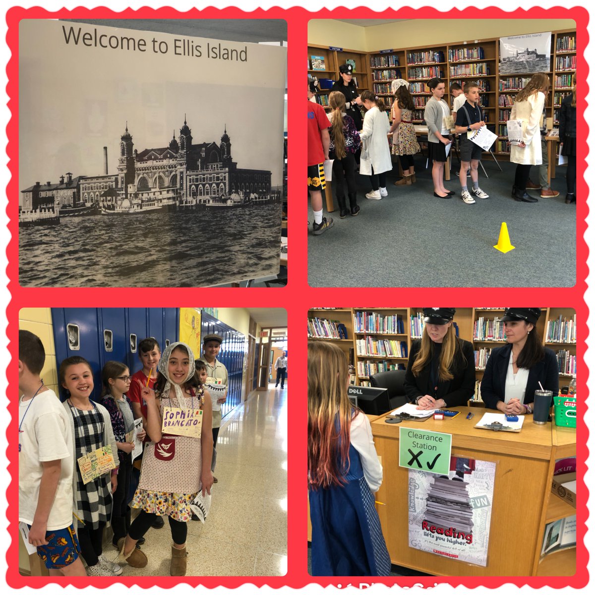 ENMS 5th grade students experience what it was like to enter America through Ellis Island!