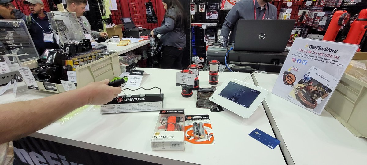 Thanks <a href="/TheFireStore/">TheFireStore</a> for the #Streamlight @FDIC 2022!