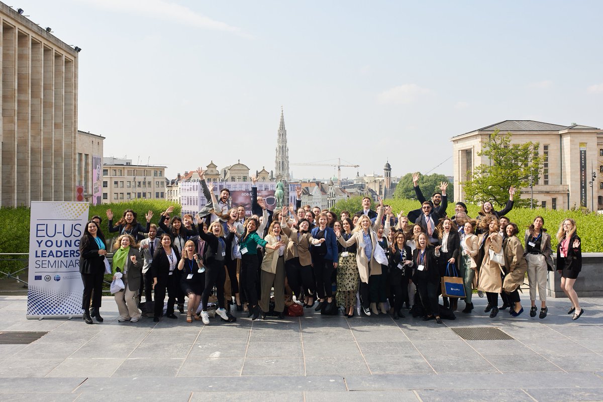 The EU-US Young Leaders Seminar has ended — with smiles &amp; Belgian waffles! On their third day in Brussels, these young transatlanticists discussed diversity and democracy, and presented their ideas for a “Marshall Plan 2.0." We're eager to see what they achieve next! #EUUSNextGen
