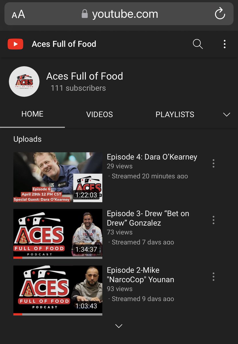 Leo_Zamarripa's tweet photo. Episode 4 is out now! @daraokearney is such an amazing person! I’m giving away one of his poker books, a @acesfulloffood hat and a $25 gift card to anyone who follows, likes &amp; retweets this! I will pick winner 2morrow! If we get 500 views $200 donation to Dara’s charity of choice https://t.co/zzVsA83reS