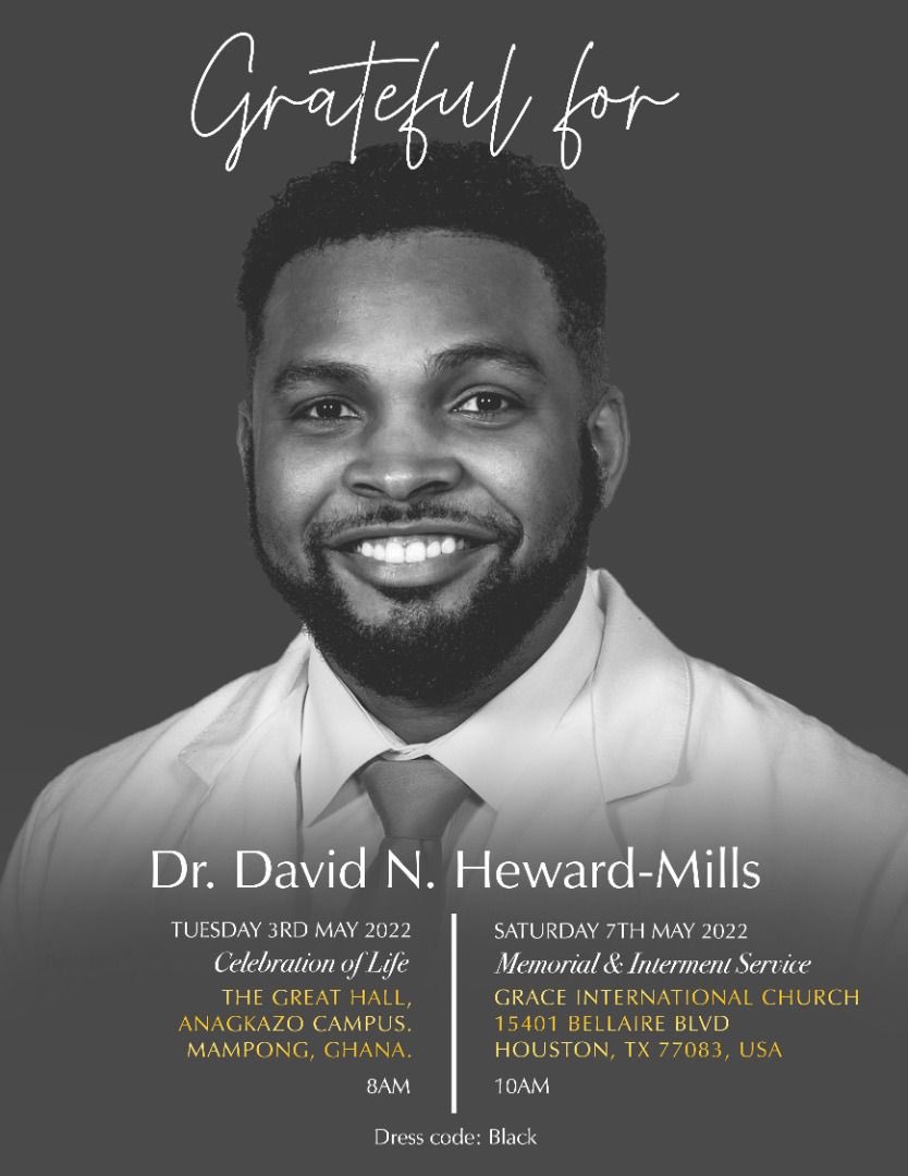 RMills655's tweet photo. Saying good bye to Dr David N Heward-Mills. We shall certainly meet on the beautiful shores of heaven. https://t.co/URCfcMpQvn