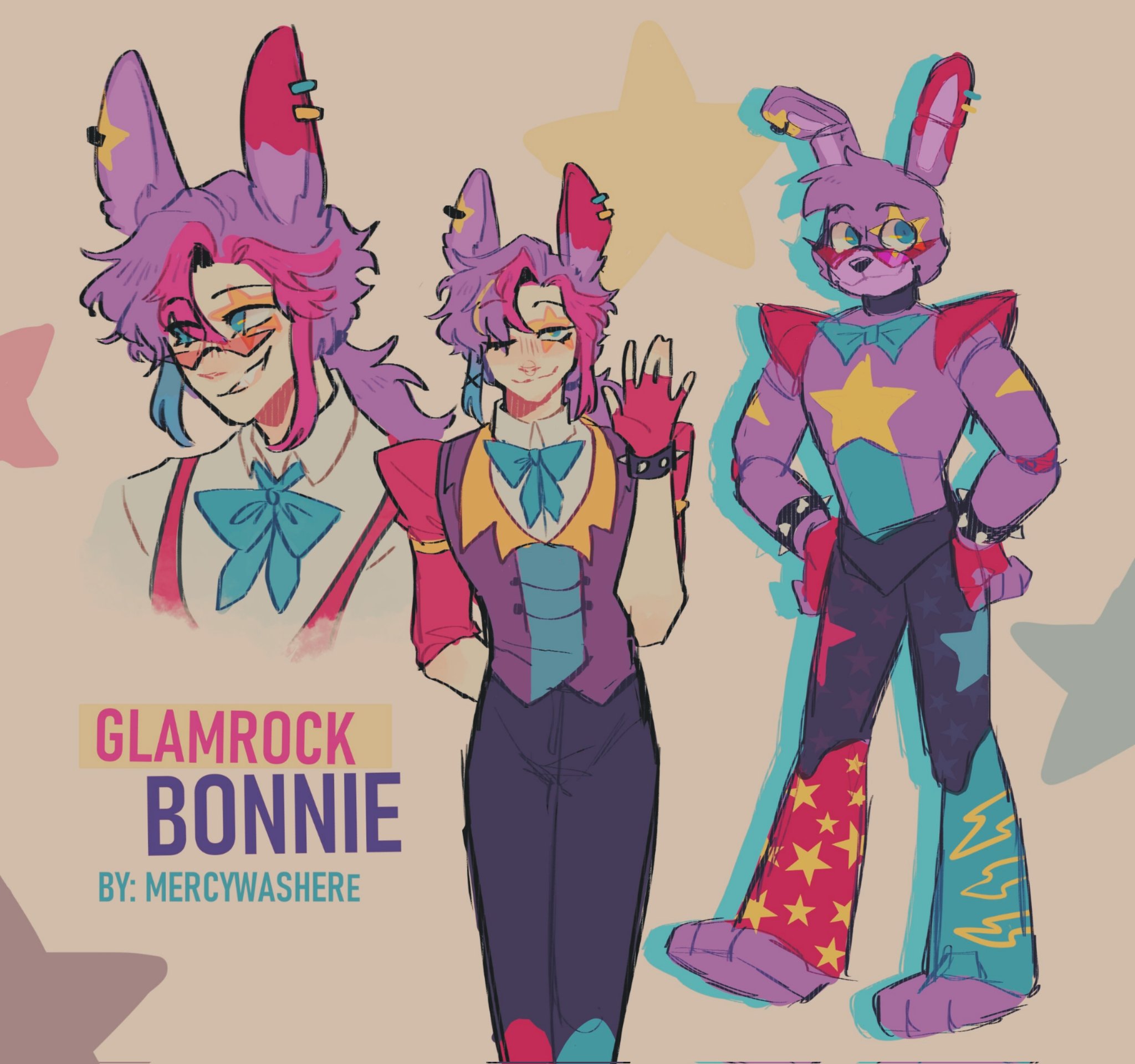 🥨 . Mercy ! ☆ on X: FINALLY MY GLAMROCK BONNIE DESIGN IS DONE AAA # GlamrockBonnie #FNAF #fnafsecuritybreachfanart #art #fanart #fnaffanart  #characterdesign  / X