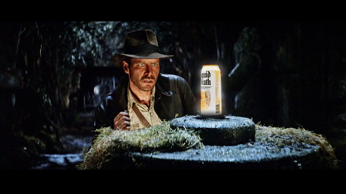 Day 10 of photoshopping Liquid Death into iconic movie scenes until we run out of iconic movie scenes.