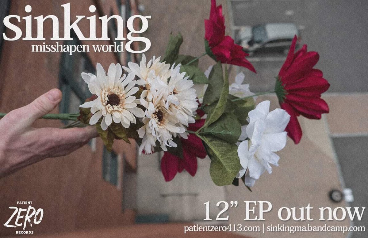 sinkingwmass's tweet photo. Our new record, ‘Misshapen World’ is out today. Streaming everywhere &amp; vinyl available via @PatientZero413 https://t.co/jEiVKp4c51 https://t.co/q3DICBPret