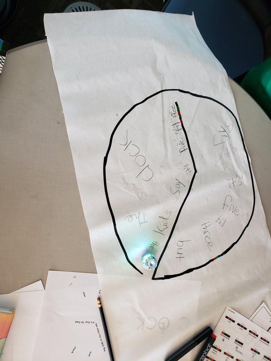 Creating concrete poems with <a href="/WSELibrary/">Wolf Springs Library</a> and coding <a href="/Ozobot/">Ozobot</a> to follow the shapes!