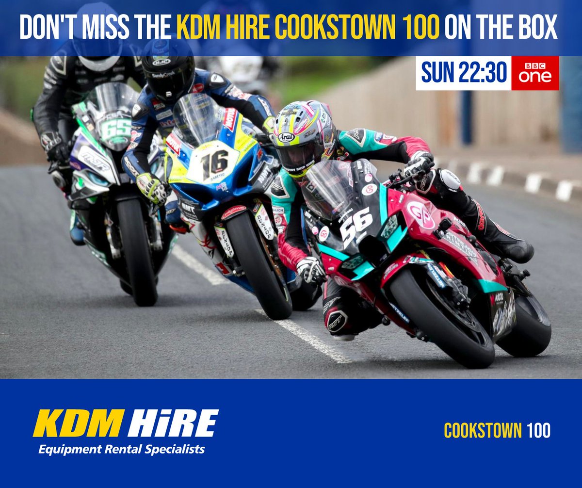 kdm_hire's tweet image. Don't miss BBC's first-class coverage of this year's KDM Hire Cookstown 100 on BBC One NI at 22:30 this Sunday!

#KDMHire #EquipmentRentalSpecialists #EquippingYourSuccess #Cookstown100 #BBCOne #Sponsorship #Bikes! 

📷 Credit:JPIMedia Publishing Ltd
