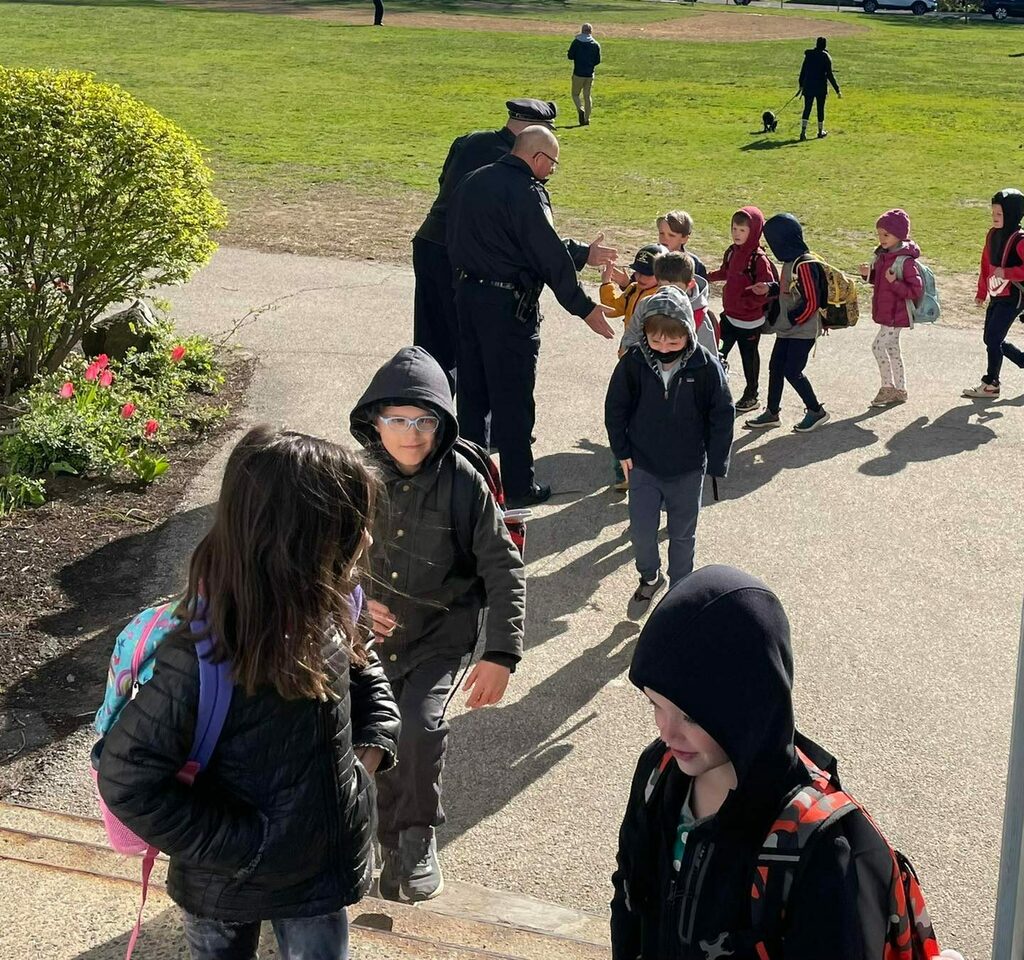 Thanks Wenham Police Department for the morning high fives today!