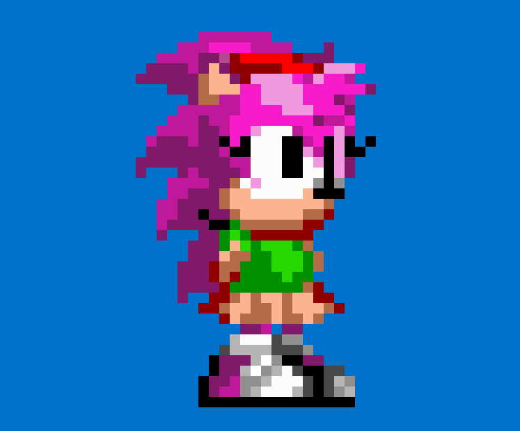 Pixilart - Amy Sprite Evolution by I-like-Sonic-91