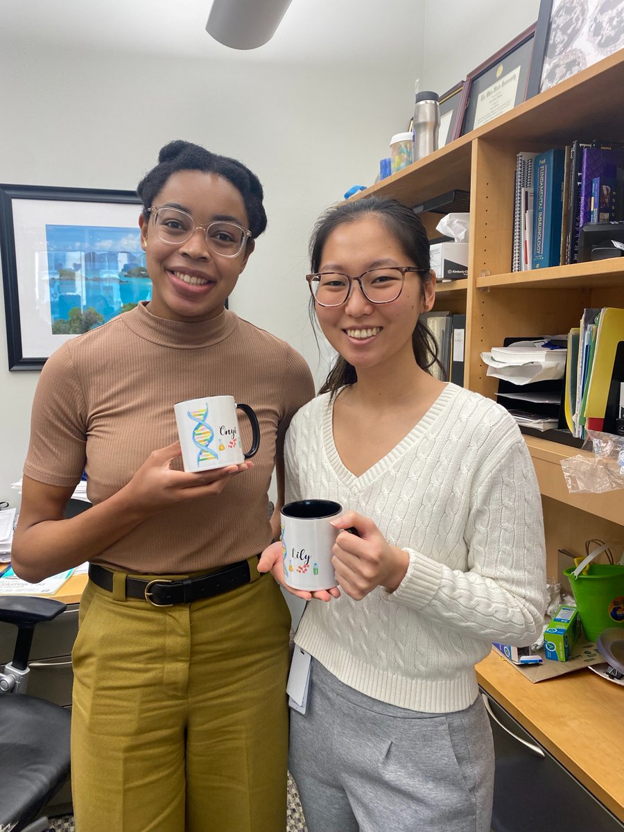 Our amazing undergrad Onyi and undergrad-turned-technician <a href="/lilychang_/">Lily</a> wrapped up their last week in <a href="/LabFehniger/">Fehniger Lab</a>. They're both heading to med school next to continue killing it!!!