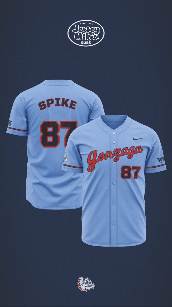 ZagBaseball's tweet photo. Zag Fans! The first 25 people to QT this post with their name and jersey number will receive an exclusive Jersey Wallpaper, courtesy of our friends @jerseymikes https://t.co/RdcM31mVSS