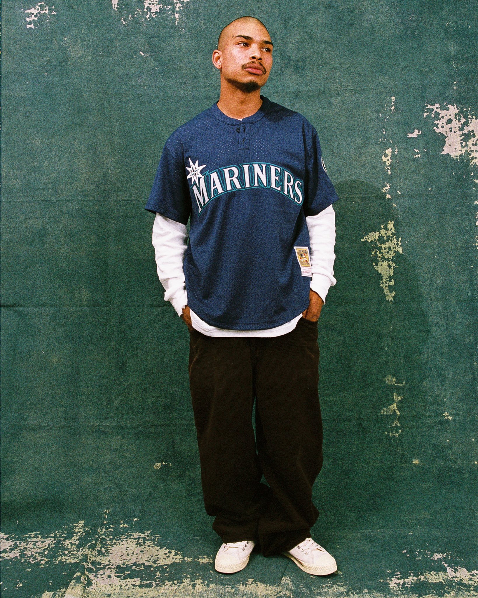 mitchell and ness mariners jersey