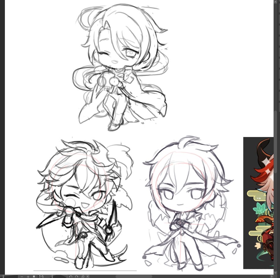 [WIP] deleting later but lets see if I can finish these today ;;; (not sure about ayato but im aiming for chili at least 