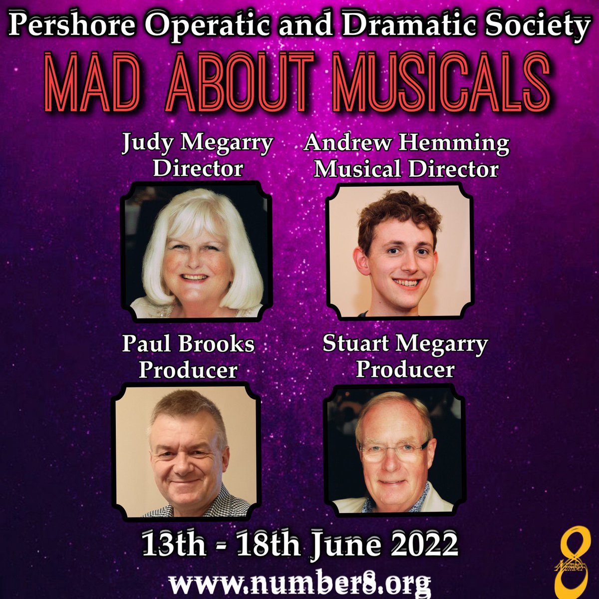 Introducing you to the brains and brawn behind our forthcoming show #MadAboutMusicals Judy and Andrew have injected the cast with the required creative razzmatazz, whilst Paul and Stuart have worked hard in coordinating the technical wizardry that enables a show to come to life