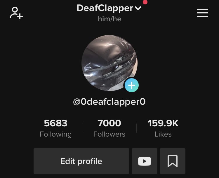 vdeafclapper's tweet image. Officially at 7000 on TikTok