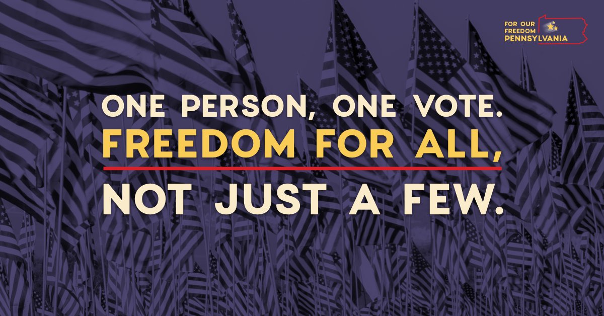 ForOurFreedomPA's tweet photo. For Our Freedom Pennsylvania believes freedom is for all, not just a few. Share if you agree. https://t.co/XtMUOzUvNz