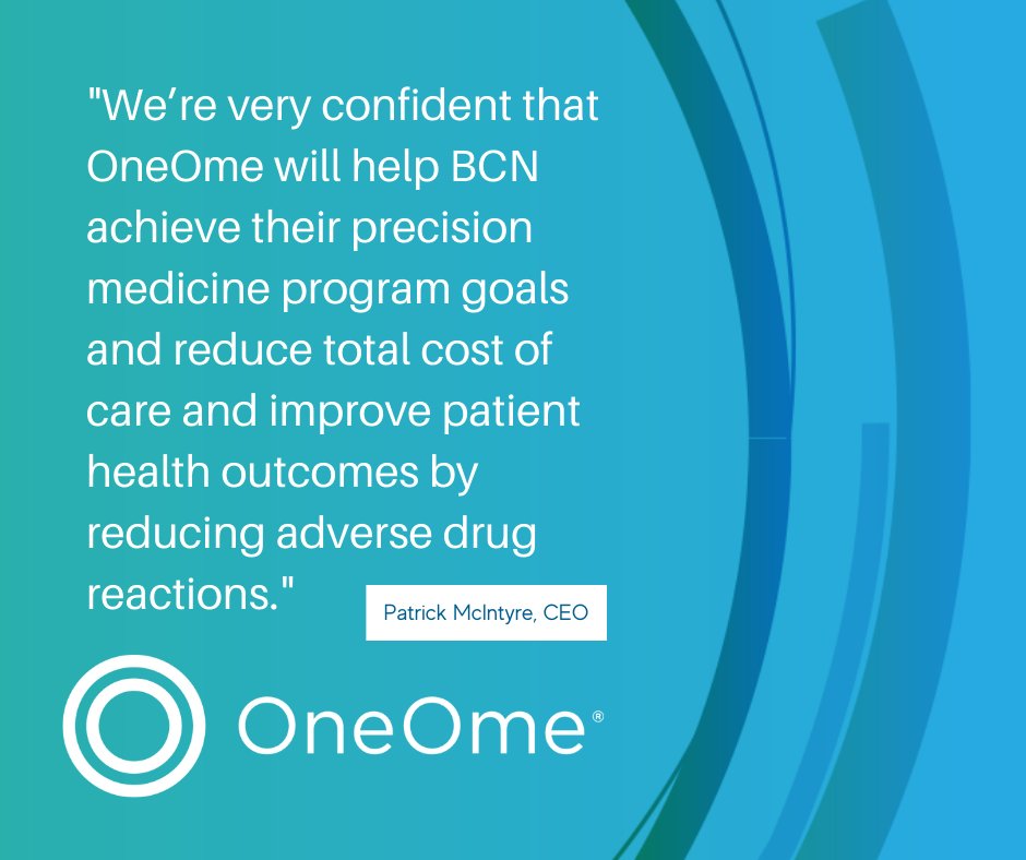 oneome's tweet photo. OneOme will provide #PGx testing, reporting and analytics through its evidence-based RightMed for Populations program, which provides population analytics, member engagement, and pharmacogenomic analysis. #pharmacogenomics #PrecisionMedicine https://t.co/OlquDaB30D https://t.co/duVi6yEwFv