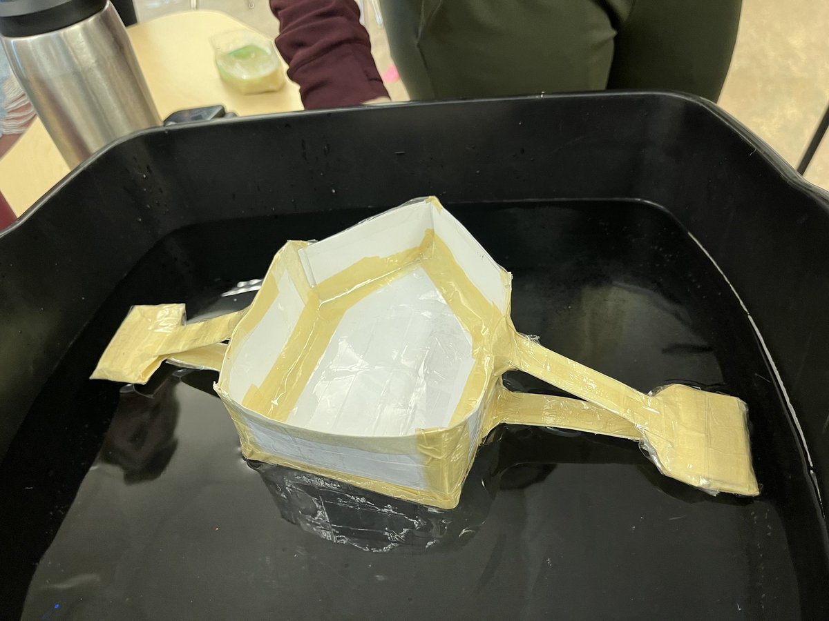 MrsSymonsGrade8's tweet photo. Started building our big boats today after we tested some prototypes! #science https://t.co/Pu2HsqbpV5