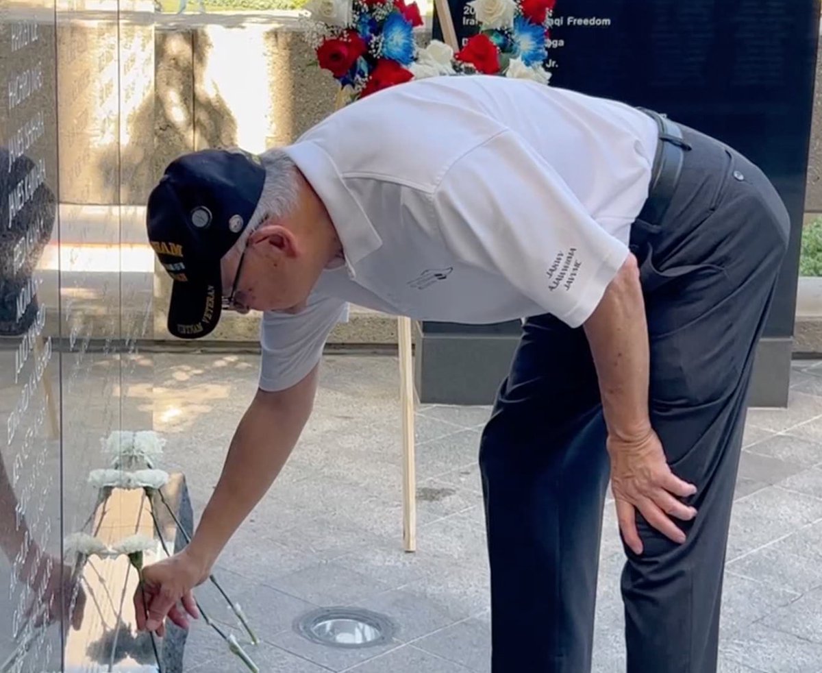 JAMemorialCourt's tweet photo. Our Vietnam War Floral Tribute 2022 is now up at our website https://t.co/D0QDfBLiYh https://t.co/DKeq6749fd