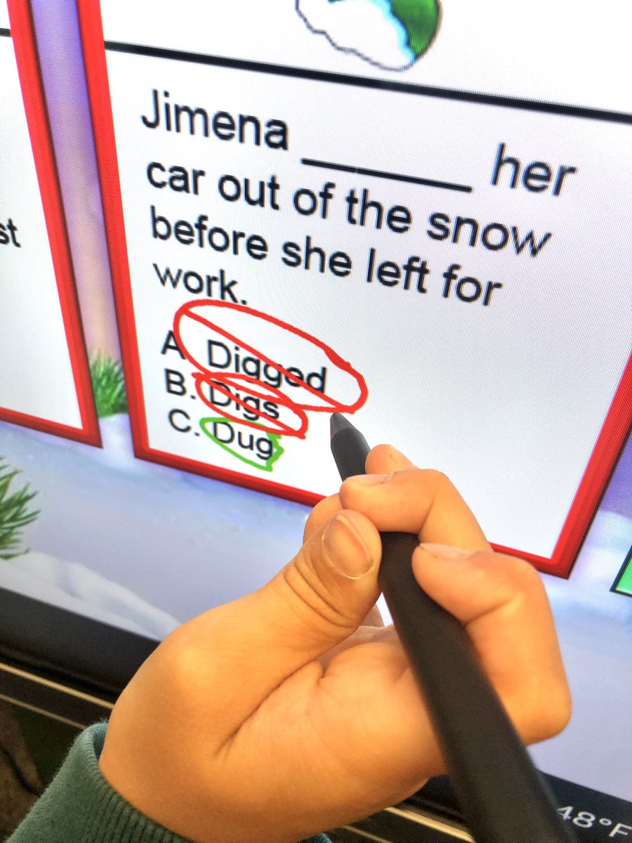 SLPMadness's tweet photo. What a fun Friday exploring our new @GetClearTouch with @BoomLearning and @ultimateslpsite 😁
Best Student comments:
💬“OMG I can erase with my hand!” 
💬“This computer is sweet!”  
💬“I’ve never seen that!” #slpeeps #slps #edtech #cleartouch #cbsd https://t.co/5Nop87nQPG
