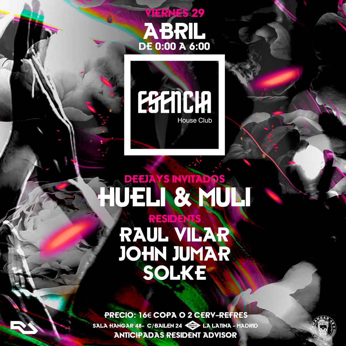 SolkeDj's tweet photo. Tonight!! #housemusic #techhouse #deephouse #dj #femaledj #womandj #madrid #fiesta #party #lalatina #esenciahouseclub #club #clubbing @Hangar48Madrid          🎟Tickets: https://t.co/OXqM0AT5qj https://t.co/USrPQbYkqI