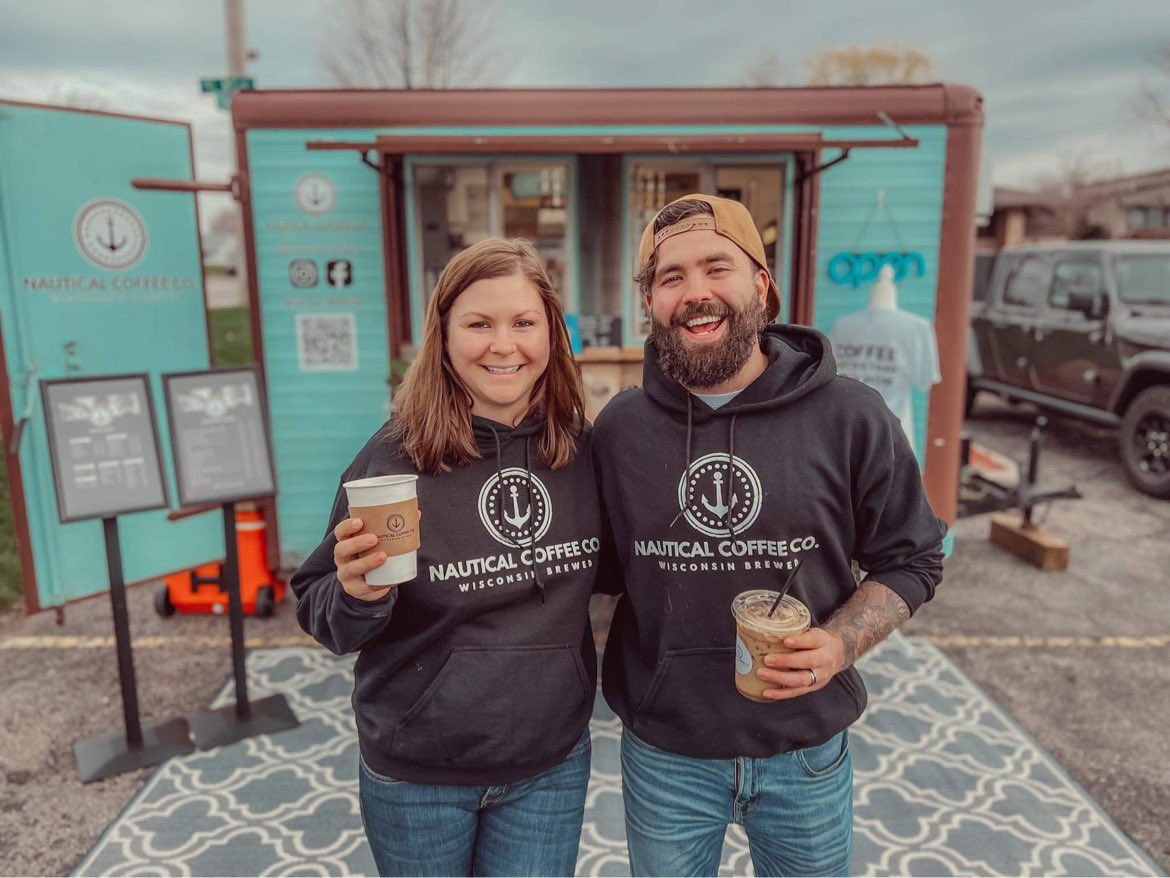 nautical_coffee's tweet photo. Thank you so much for all your support #Baraboo! What an amazing opening day 🌊☕️⚓️ https://t.co/fbDCT2fhEG