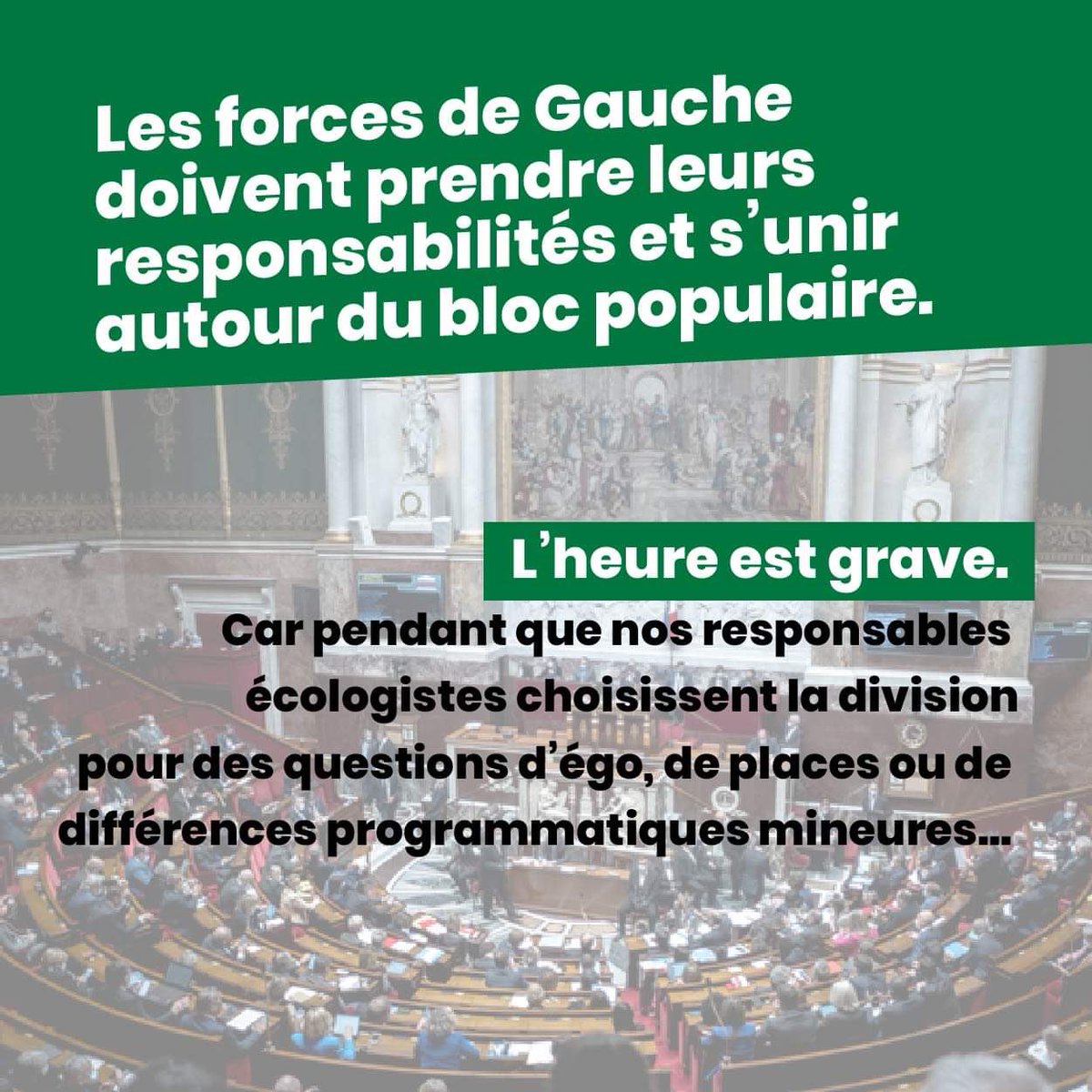 Jeunes_Ecolos's tweet photo. L'heure est grave. 

Le climat, la géopolitique, les prix de l'énergie s'emballent.

Nous n'avons plus le temps pour imposer un projet de justice sociale et climatique. 

@EELV @FranceInsoumise @PCF @partisocialiste : Nous comptons sur vous.

#LaNégoDuSiècle #ObjectifCohabitation https://t.co/rWV27jsClW