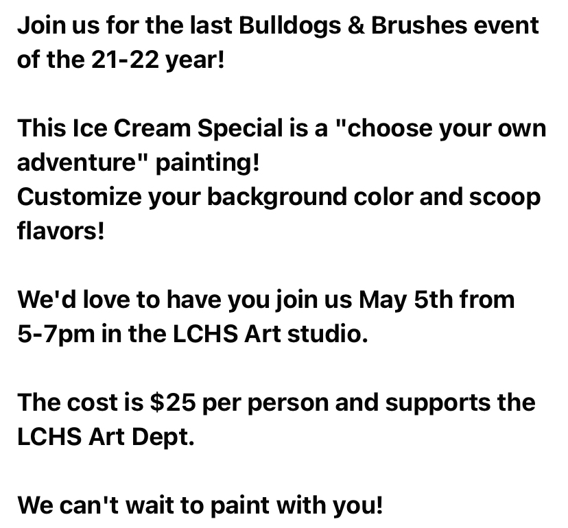 C_MooreLCHS's tweet photo. Bulldogs and Brushes https://t.co/8KWBrIaTDz