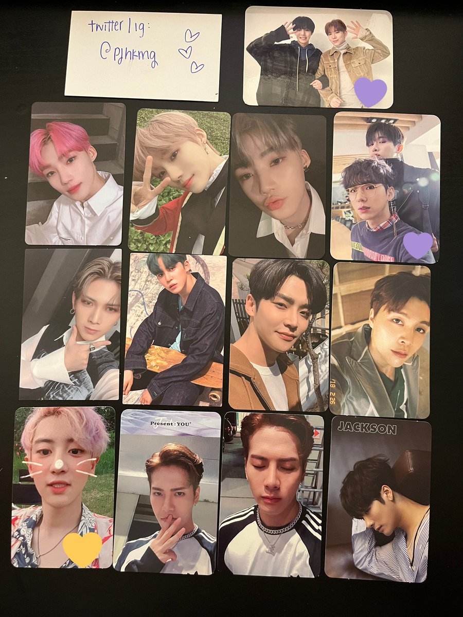 pjhkmg's tweet photo. wts various photocards (seventeen the boyz nct got7 sf9 ateez monsta x) 

💜 $10/pc
💛 $5/pc 
all others $7/pc 

💌 $1 US
💌 $2.50 WW

🏷 kihyun wonho chanhee new minhyuk johnny jackson yunho yeosang rowoon chanyeol pc nct 2018 dejavu wave https://t.co/5qVZWrZjXF