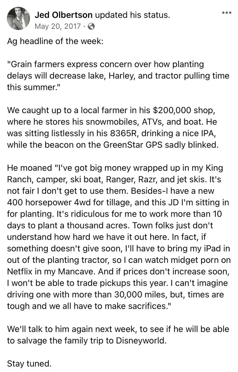 PlsntVlyFarmer's tweet photo. Some of my better work. Still true. https://t.co/SmEKQOsXoP