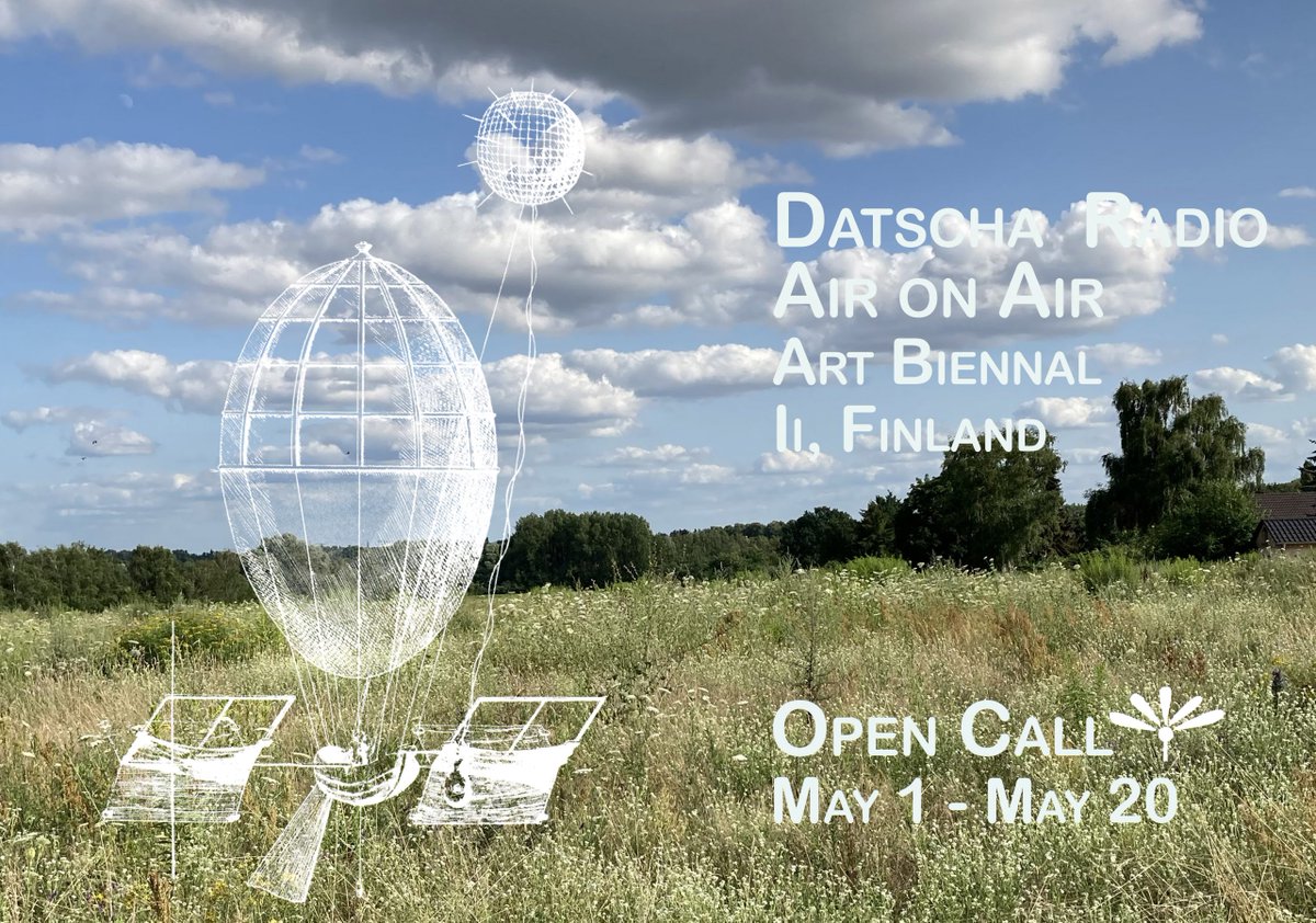 Datscha Radio will broadcast from the 8th Art Biennale in Ii, Finland. From June 15-19, 2022. open call is out: datscharadio.de/blog/2022/04/o…