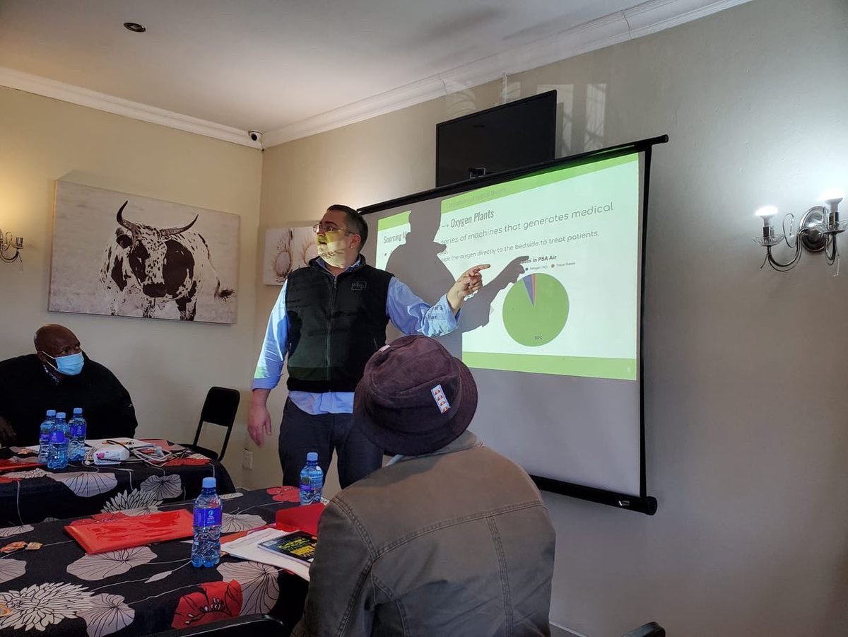AndrewLJohnston's tweet photo. Thankful for a great week of medical oxygen training in Lesotho!! Healthcare is a human right and O2 is an essential medicine. Let’s scale up O2 access in Africa and do the maintenance that keeps O2 flowing! #buildhealthinternational #bhi #pih 🇱🇸 https://t.co/X91PGowGpm