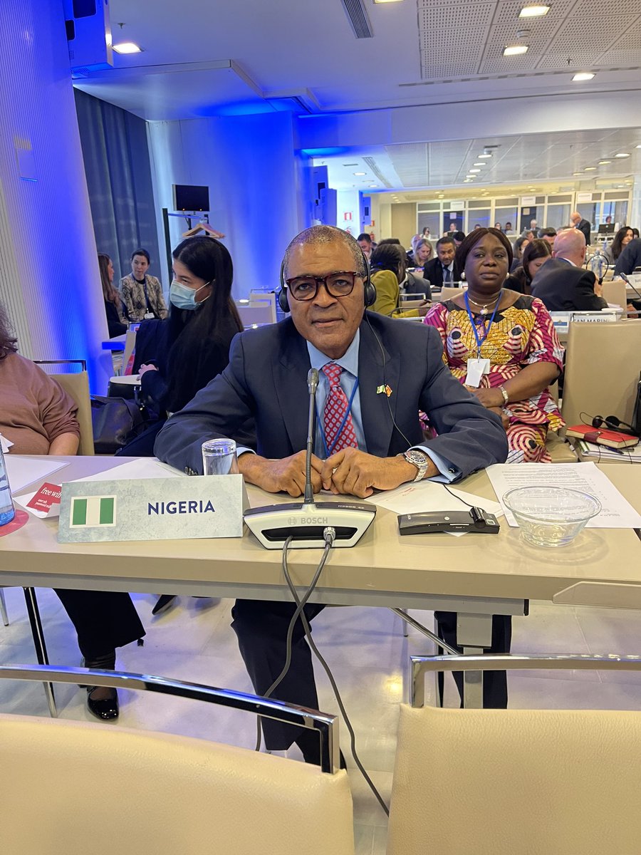 It was with joy and pride that I represented Nigeria at the General Assembly of UNWTO in Madrid yesterday.