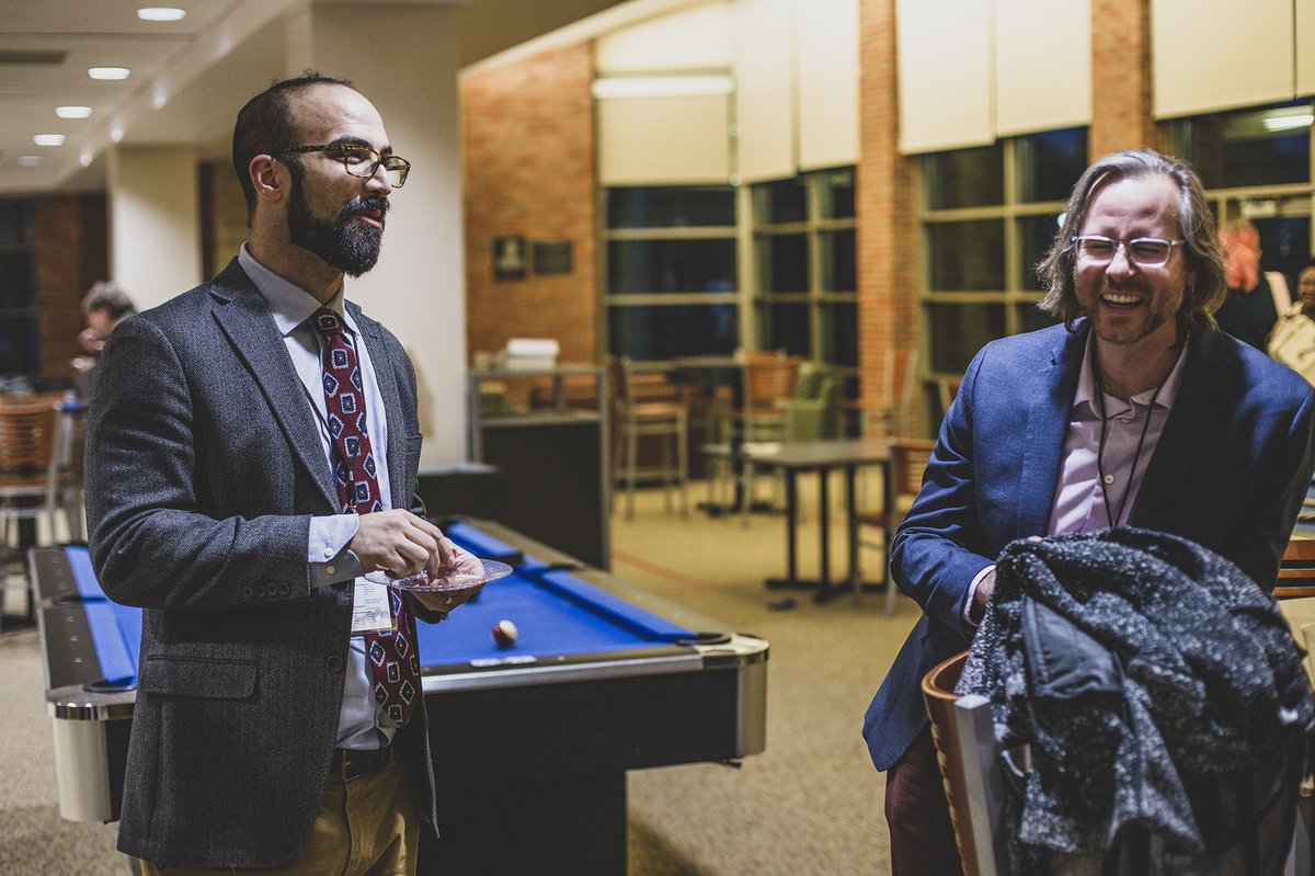 Editing some photos from <a href="/VanhoozerKevin/">Kevin Vanhoozer</a>-palooza and came across <a href="/DZRishmawy/">Derek Rishmawy</a> and @joeycochran, likely crackin jokes about credo-baptists.