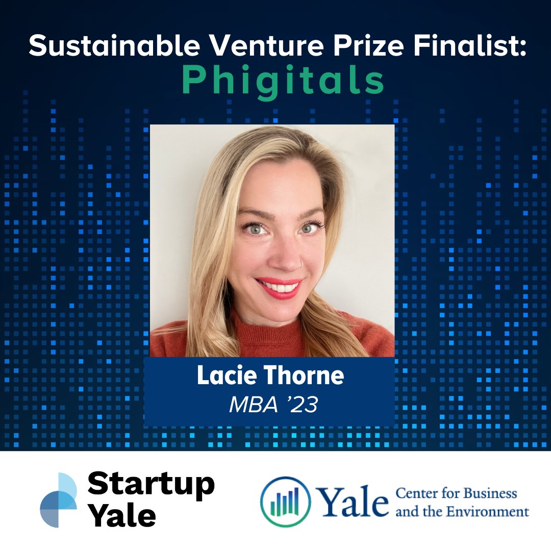YaleCBEY's tweet photo. TOMORROW!! That's when we'll host our Sustainable Venture Prize as part of #StartupYale. Finalist Phigitals (blockchain-based API platform for verified fashion resale marketplace) will compete to win $25k! Learn more and register to attend. https://t.co/9Ujdl6FNFA… https://t.co/dYNKG8IgO6