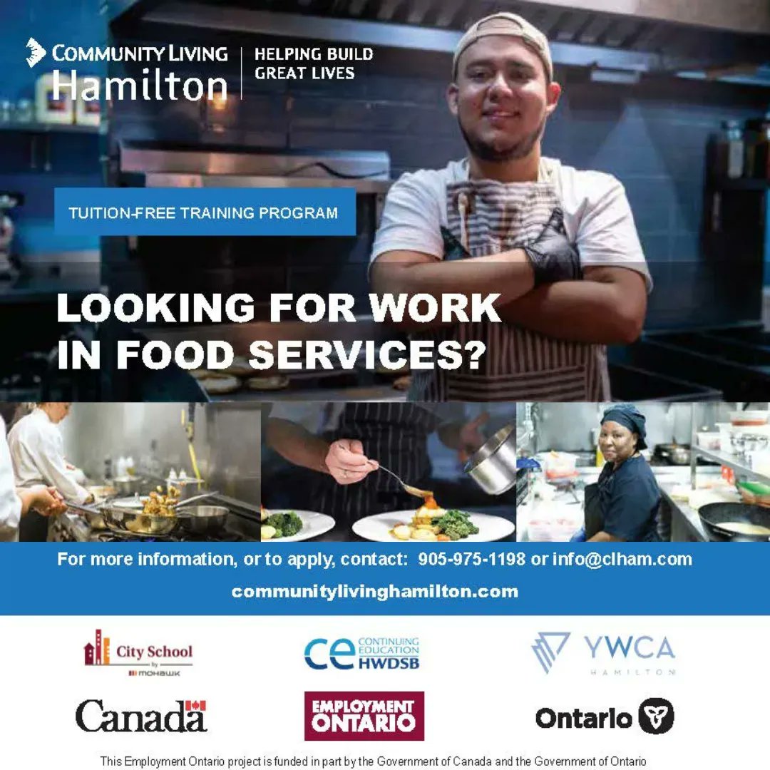 City School by Mohawk (@mocityschool) on Twitter photo City School has partnered with <a href="/CLHamilton_/">Community Living Hamilton</a> to offer the Feed the Community training program that helps people with developmental disabilities and/or autism gain the skills to get a job in the food services sector. Learn more: communitylivinghamilton.com #FunFactFriday #community City School has partnered with <a href="/CLHamilton_/">Community Living Hamilton</a> to offer the Feed the Community training program that helps people with developmental disabilities and/or autism gain the skills to get a job in the food services sector. Learn more: communitylivinghamilton.com #FunFactFriday #community