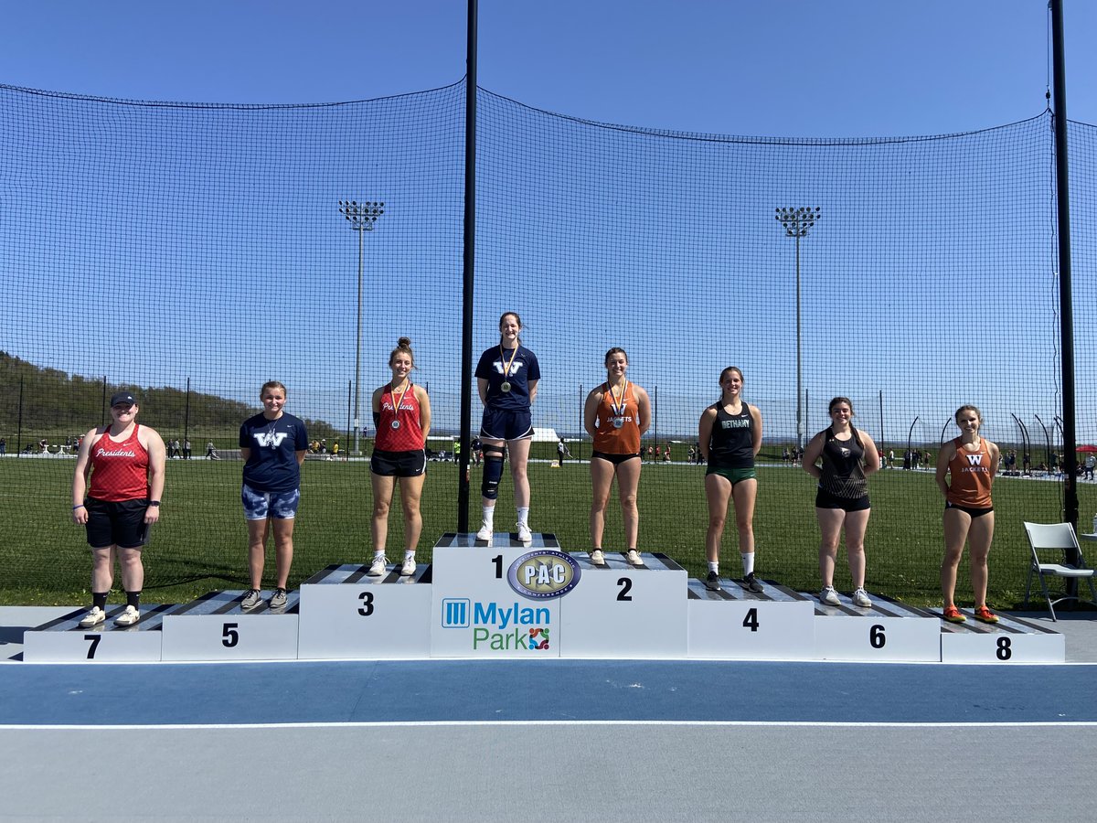 PAC_Athletics's tweet photo. PAC Outdoor Track &amp; Field Championships
Women's Javelin
Champion: Erynn Daubenmire, Westminster
44.00m (144-04)

#d3tf #pactf https://t.co/jCoiCuxvhJ