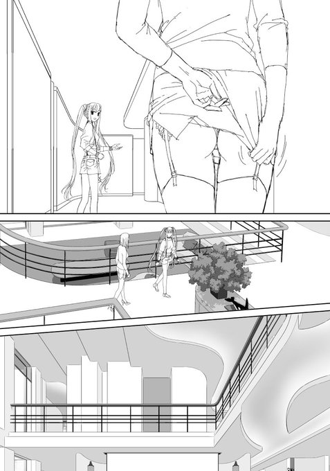 「My doll house」の下描き
台詞フキダシ無し絵その、170

ラフなおしり……😅 