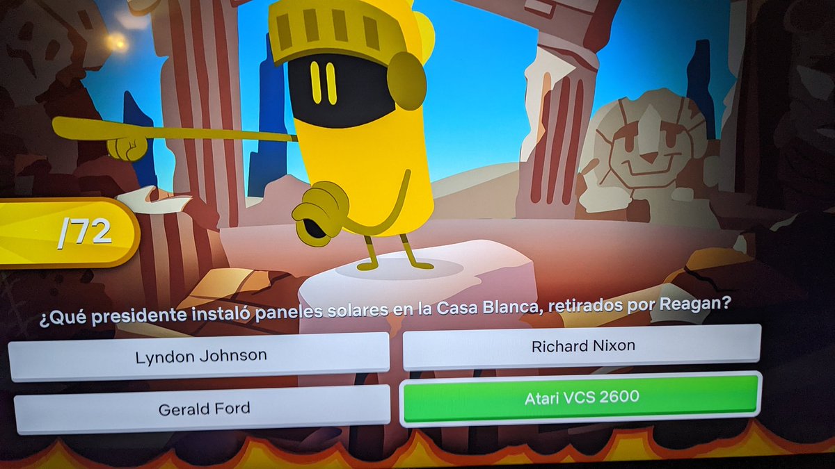 La persona que traduce las preguntas en Preguntados de <a href="/NetflixES/">Netflix España</a> es un pelin troll... Atari dimitió después del fracaso de ET