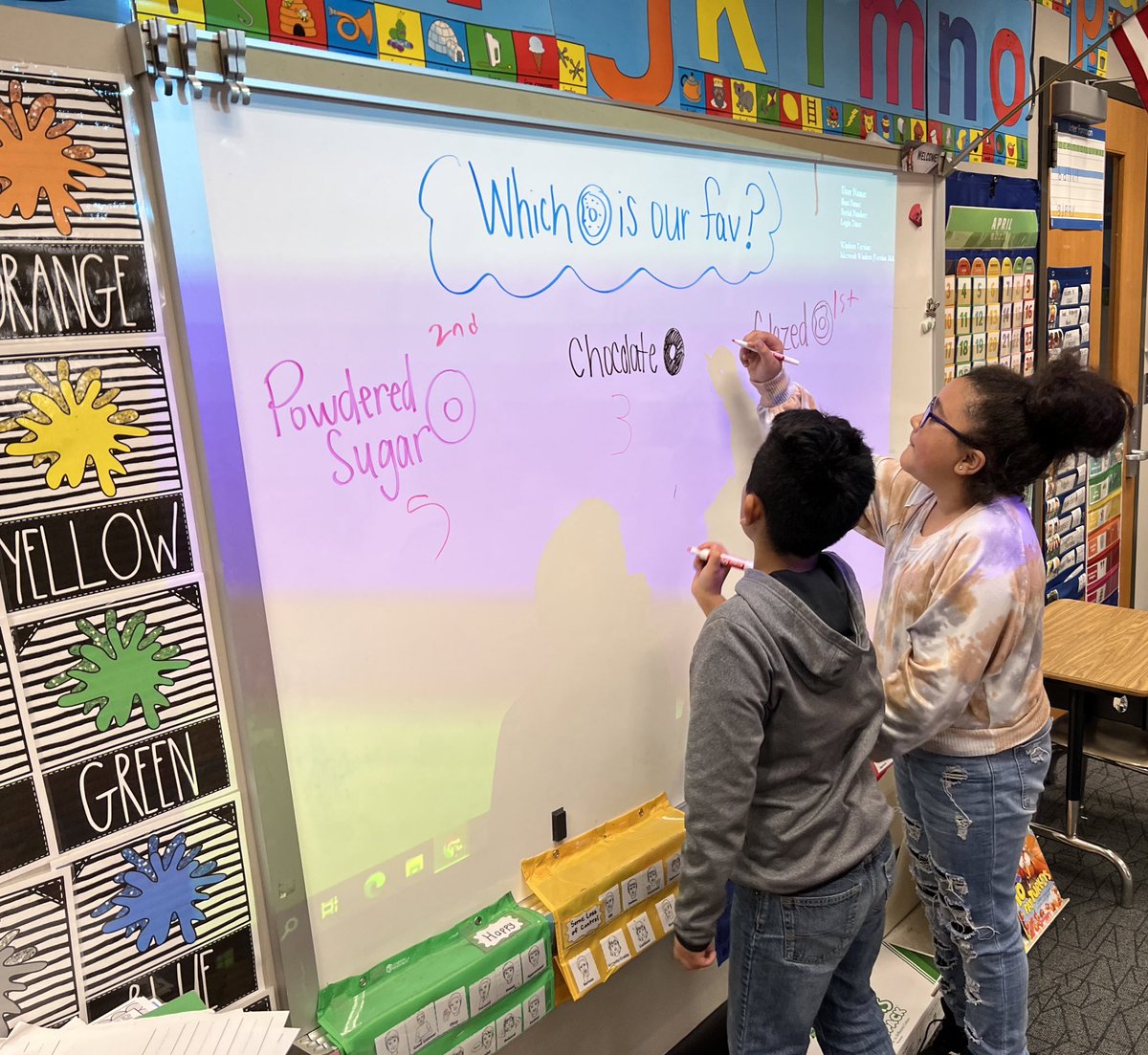 ABC Countdown! 🥳 D day! D is for Donuts &amp; Dancing! 🍩💛 lots of donut activities and a dance celebration! our favorite part of the day was our donut taste test 😋 #wearewayne