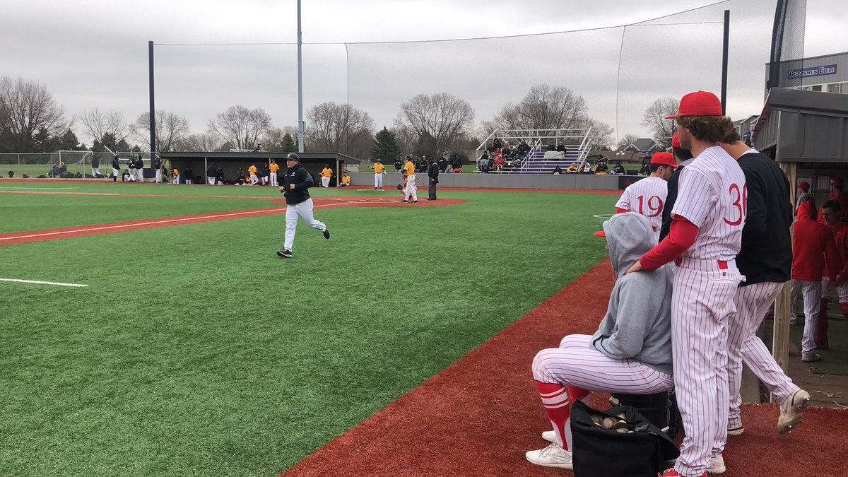 We’re in Dutch country on this overcast Friday!

<a href="/NWC_Baseball/">Northwestern Baseball</a> hosting <a href="/DordtBaseball/">Dordt Baseball</a> for the pairs’ final doubleheader before the <a href="/GPACSports/">Great Plains Athletic Conference</a> tourney next week! 

Red Raiders lead 4-2 into T3 in Game 3 of 4, thanks to a 2-run bomb from <a href="/MoWatson6/">Mo Watson</a> 💣 💣