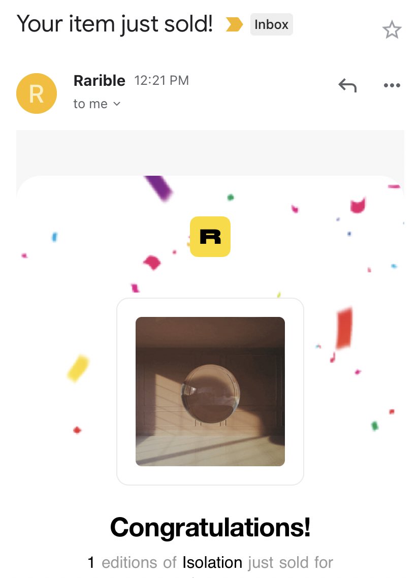 Holy shit!!! My genesis piece just sold 🎉🍾🖤🖤🖤