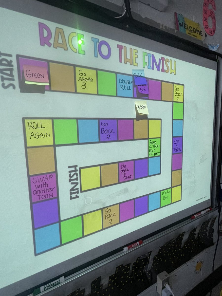 MrsNunn209's tweet photo. Let’s Race to the Finish! What a fun way to review our math skills with a “board” game and inflatable dice. ✏️📏🎲#SouthwoodSeahawks #mathrocks #boardgames @MrsCheryl_B @PrincipalFoley @OldBridgeTPS @OBSupCittadino @MrYanuzzelli @MrsDSays #edTechOB https://t.co/cgFUXrKZKL