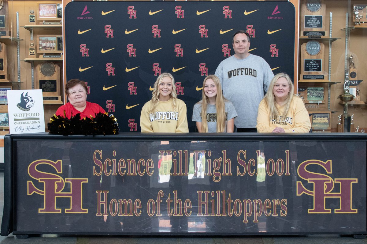 SHToppersATH's tweet photo. Congratulations to Science Hill senior Lily Habart who will be continuing her cheerleading and academic career at Wofford.
That will make three cheerleaders from there SH Class of 2022 who will be cheering in the Southern Conference!
#ToppersForLife https://t.co/kRbHBbY27e