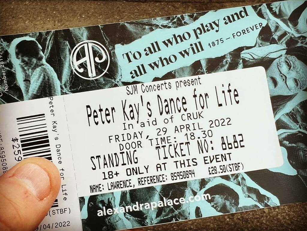 The first chance to dance in a while, and what a great experience. Peter Kay’s Dance for Life was an absolute blast. @jasonlawrence165 #danceforlife #London #peterkaydanceforlife instagr.am/p/Cc82wZ2DKgN/