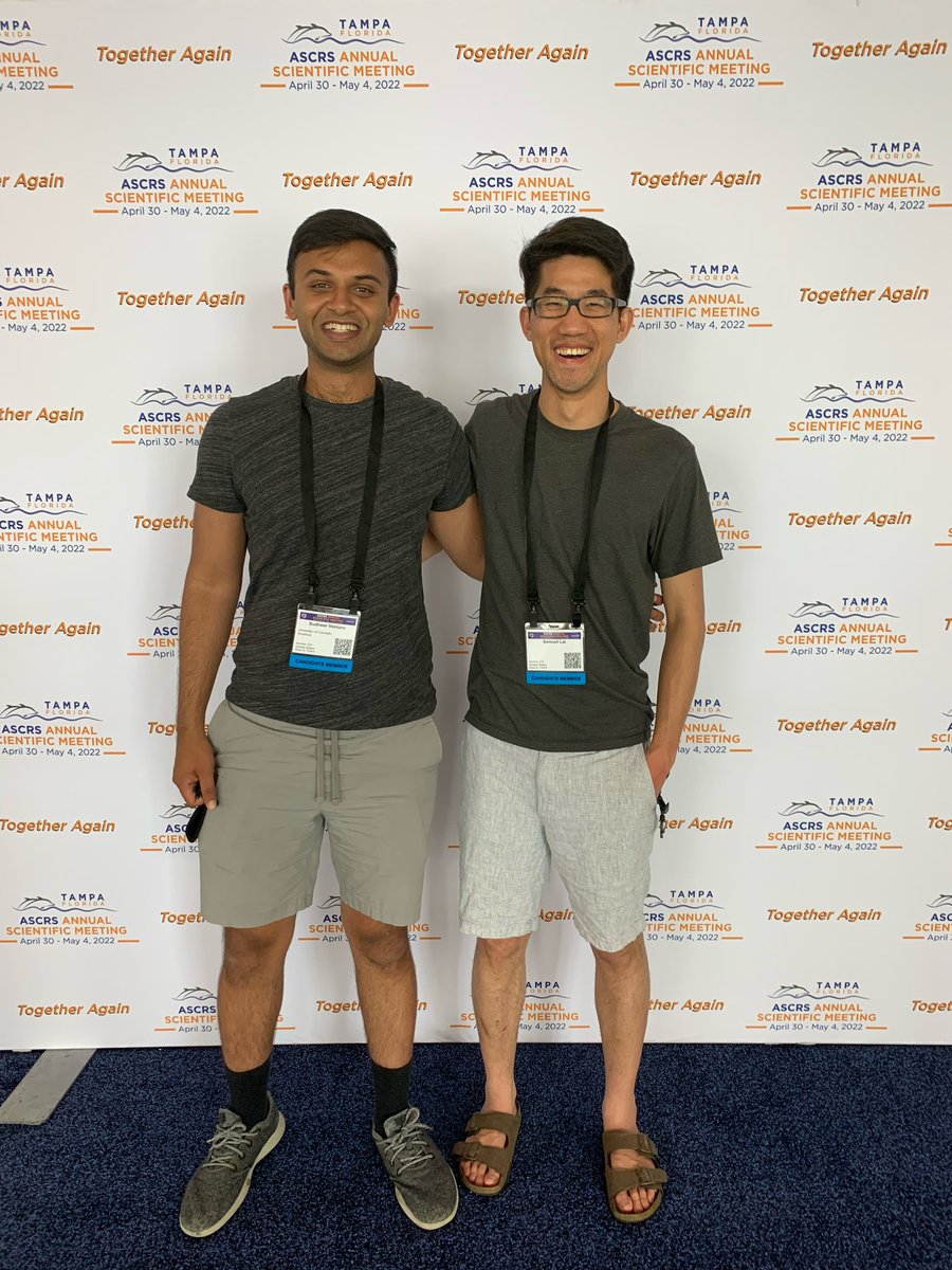 showing up to #ascrs22 in matching attire #embarrassing <a href="/CUDeptSurg/">CU Department of Surgery</a> <a href="/ASCRS_1/">ASCRS_1</a>