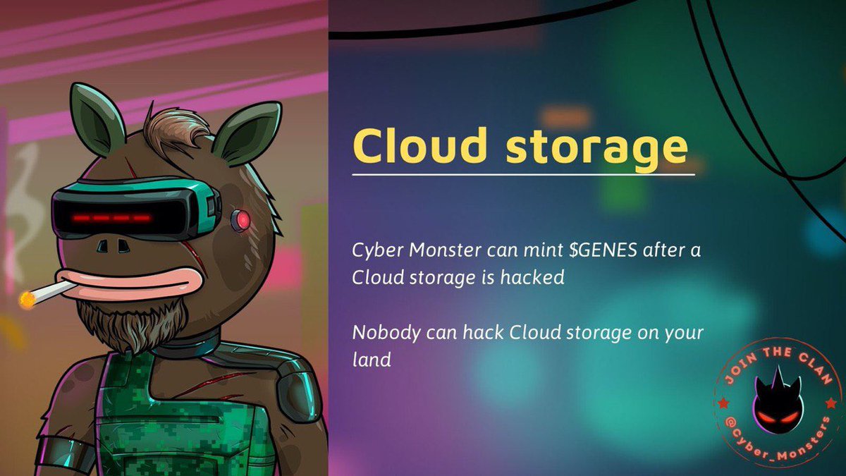 Here's what you should know about Cloud storage for first. $Genes 💲

#NFTCommunity #PlayToEarn