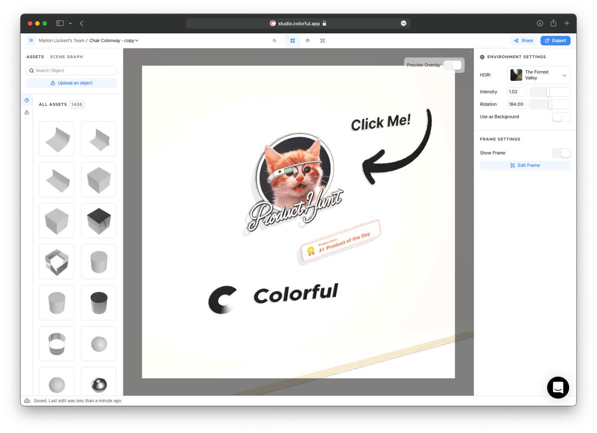 Marlon360's tweet photo. @colorful_app_ @ProductHunt Congrats on the release! Great job! https://t.co/HQwFZ2Aekx